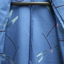 Load image into Gallery viewer, Yukata Blue Dragonfly Cotton #9916B4
