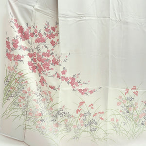 Kimono Off white Azalea Chrysanthemum Tall Silk #9939B5