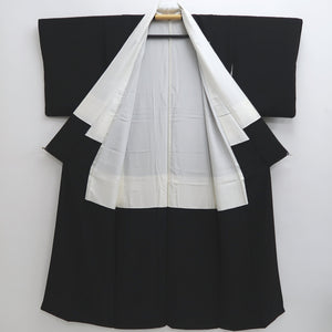 Kimono Black Family crest Silk #10249E3