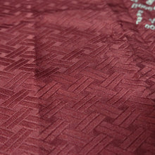 Load image into Gallery viewer, KK1396B8 Silk Kimono Fabric Vintage(1950-1980) Shibori Dark Red 79.1x12.6in(201x32cm)
