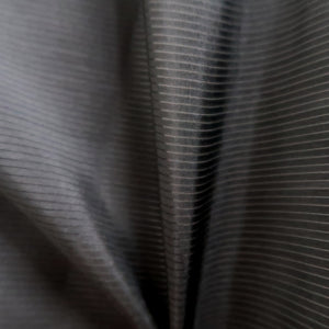 Men's Haori Vintage(1950-1980) Black See-Through Montsuki Silk #10433A3