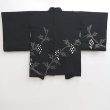 Load image into Gallery viewer, Haori Jacket Vintage(1950-1980) Black Shibori Branch Silk #9997C2
