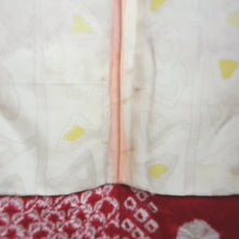 Load image into Gallery viewer, Haori Jacket Vintage(1920-1950) Red Shibori Botanical Silk #11007F5
