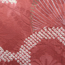 Load image into Gallery viewer, Haori Jacket Vintage(1920-1950) Light Red Shibori Plum blossom Silk #11038A3
