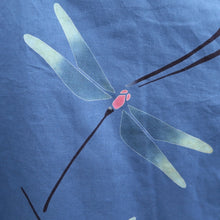 Load image into Gallery viewer, Yukata Blue Dragonfly Cotton #9916B4
