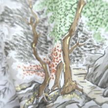 Load image into Gallery viewer, Men's Juban Blueish Gray Landscape Silk #10667C5
