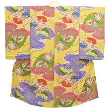Load image into Gallery viewer, Juban Vintage(1920-1950) Light Yellow Phoenix Silk #10371F4

