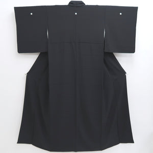 Kimono Black Family crest Silk #10249E3