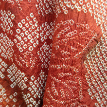 Load image into Gallery viewer, Haori Jacket Vintage(1950-1980) Red Full Shibori Peony Silk #10928F1

