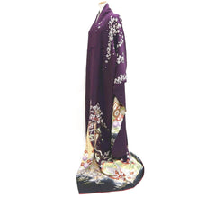 Load image into Gallery viewer, Furisode Purple Sakura Tall Silk #9682J3
