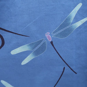 Yukata Blue Dragonfly Cotton #9916B4