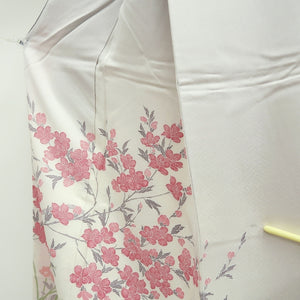 Kimono Off white Azalea Chrysanthemum Tall Silk #9939B5