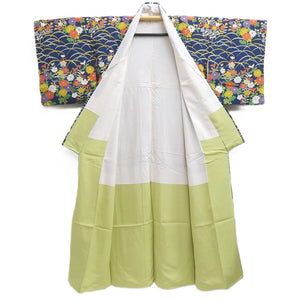 Kimono Blue Chrysanthemum Silk #10528B2
