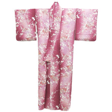 Load image into Gallery viewer, Kimono Magenta Plum blossom Folding Fan Silk #10538B3
