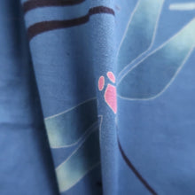 Load image into Gallery viewer, Yukata Blue Dragonfly Cotton #9916B4
