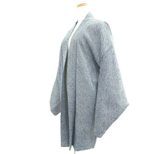 Load image into Gallery viewer, Haori Jacket Vintage(1950-1980) Blue Full Shibori Plain Silk #10929F1
