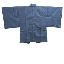 Load image into Gallery viewer, Men&#39;s Haori Vintage(1950-1980) Blue Black Dragon Curling Wave Silk #10442A3
