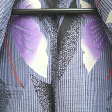 Load image into Gallery viewer, Yukata Gray Butterfly Cotton #10753D3
