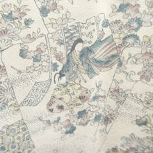 Load image into Gallery viewer, Haori Jacket Light Beige Heian Princess Silk #10678D1
