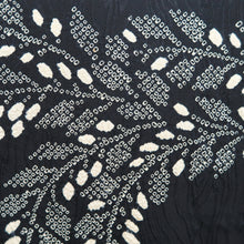 Load image into Gallery viewer, Haori Jacket Vintage(1950-1980) Black Shibori Botanical Silk #10938F1
