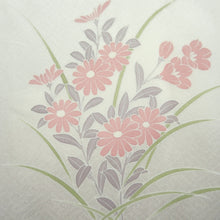 Load image into Gallery viewer, Kimono Off white Azalea Chrysanthemum Tall Silk #9939B5
