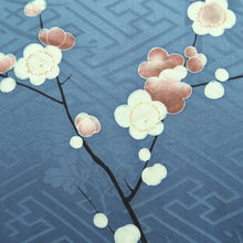 Load image into Gallery viewer, Kimono Vintage(1950-1980) Light Blue Plum blossom Branch Silk #10260E3
