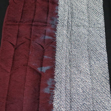 Load image into Gallery viewer, KK1398B8 Silk Kimono Fabric Vintage(1950-1980) Shibori Brown 78.3x12.2in(199x31cm)
