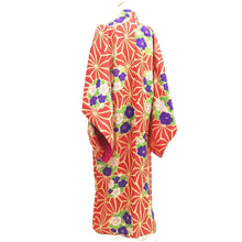 Load image into Gallery viewer, Juban Vintage(1920-1950) Light Red Camellia Plum blossom Silk #10372F4
