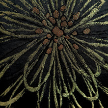 Load image into Gallery viewer, Haori Jacket Vintage(1950-1980) Black Gold Floral pattern Silk #10989F4
