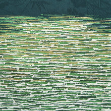 Load image into Gallery viewer, Kimono Vintage(1950-1980) Green Rippling water Silk #10782D4
