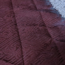Load image into Gallery viewer, KK1398B8 Silk Kimono Fabric Vintage(1950-1980) Shibori Brown 78.3x12.2in(199x31cm)

