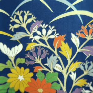 Kimono Blue Chrysanthemum Silk #10528B2
