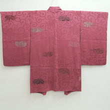 Load image into Gallery viewer, Haori Jacket Vintage(1920-1950) Pink Rinzu Karakusa Long Silk #9639J1

