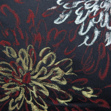 Load image into Gallery viewer, Haori Jacket Vintage(1950-1980) Black Gold Silver Chrysanthemum Silk #10238E2
