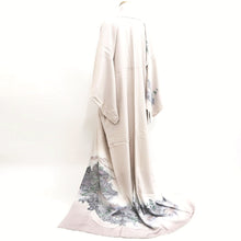 Load image into Gallery viewer, Kimono Oyster white Kiyomizudera Landscape Tall Silk #9930B5
