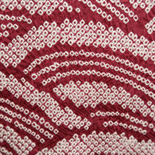 Load image into Gallery viewer, Haori Jacket Vintage(1950-1980) Wine red Shibori Wave Silk #9745A2
