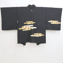 Load image into Gallery viewer, Haori Jacket Vintage(1950-1980) Black Embroidery Flower Alluring Princess Silk #9871B3
