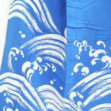 Load image into Gallery viewer, Yukata Vintage(1950-1980) Blue Wave Cotton #10352F3
