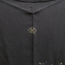 Load image into Gallery viewer, Haori Jacket Vintage(1950-1980) Black Gold Flower Silk #10829E2

