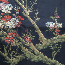 Load image into Gallery viewer, Haori Jacket Black Gold Branch Silk #10999F4
