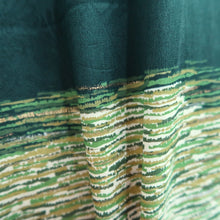 Load image into Gallery viewer, Kimono Vintage(1950-1980) Green Rippling water Silk #10782D4

