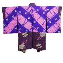 Load image into Gallery viewer, Haori Jacket Vintage(1920-1950) Purple Paulownia Silk #10698D1
