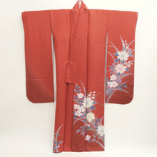 Load image into Gallery viewer, Furisode Light Red Flower Tall Silk #9692J4
