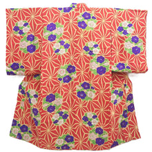 Load image into Gallery viewer, Juban Vintage(1920-1950) Light Red Camellia Plum blossom Silk #10372F4
