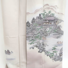 Load image into Gallery viewer, Kimono Oyster white Kiyomizudera Landscape Tall Silk #9930B5
