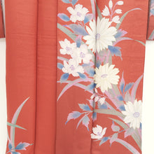 Load image into Gallery viewer, Furisode Light Red Flower Tall Silk #9692J4
