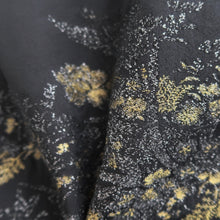 Load image into Gallery viewer, Haori Jacket Vintage(1950-1980) Black Gold Flower Silk #10829E2
