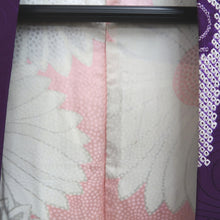 Load image into Gallery viewer, Haori Jacket Vintage(1950-1980) Purple Shibori Chrysanthemum Silk #10224E2
