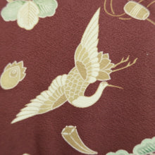 Load image into Gallery viewer, Haori Jacket Vintage(1950-1980) Reddish Brown Pine Tree Silk #10118D2
