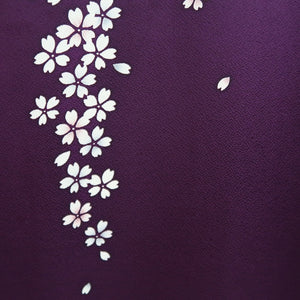 Furisode Purple Sakura Tall Silk #9682J3